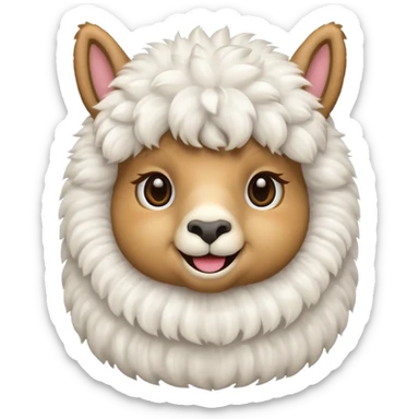 alpaca emoji sticker