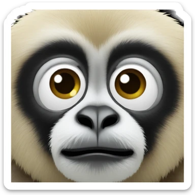 gibbon  sticker