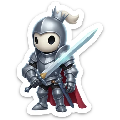 The knight from the game hollow knight (i want to copy and paste it in whatsapp) sticker