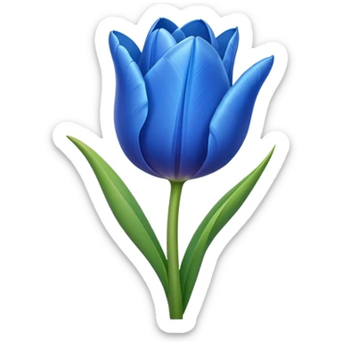 Tulipanes azules  sticker