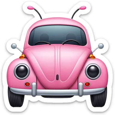 pink lovebug sticker