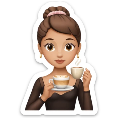 Ballerina cappuccino sticker