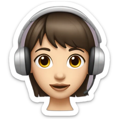 brunette-girl-with-bangs-har-sales-call-with-headset sticker