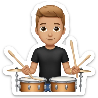 Drummer on stage  sticker