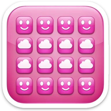 pink all apps sticker