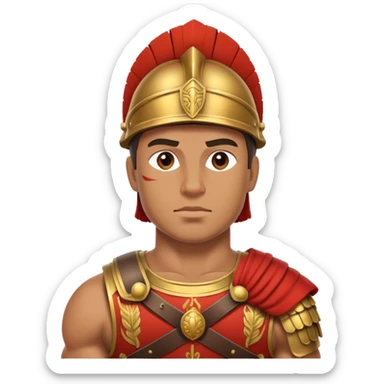 A Roman solider who is brave  sticker