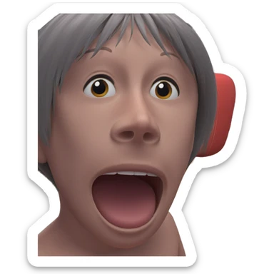 girl indoors surprised expression sticker