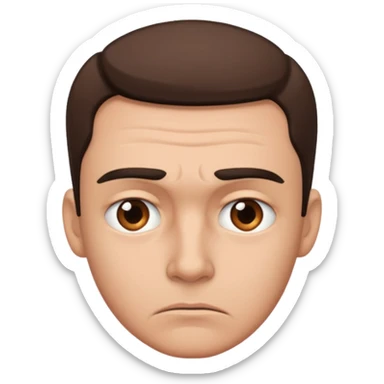 Overwhelmed man sticker