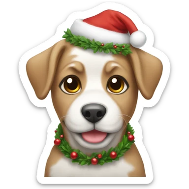 Christmas puppies  sticker