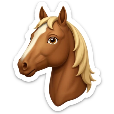 Man whit horse head sticker