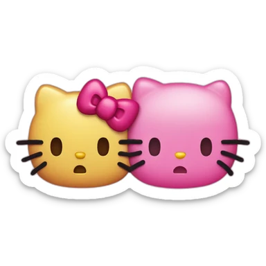 Hello Kitty and Gloomy Bear sticker