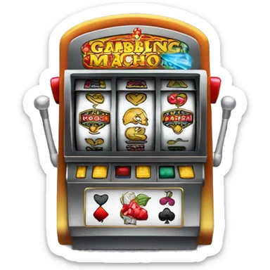 gambling slot machine sticker