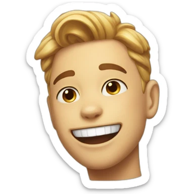 solo smile cat boy munch sticker