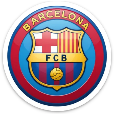 Fc Barcelona logo imoji sticker