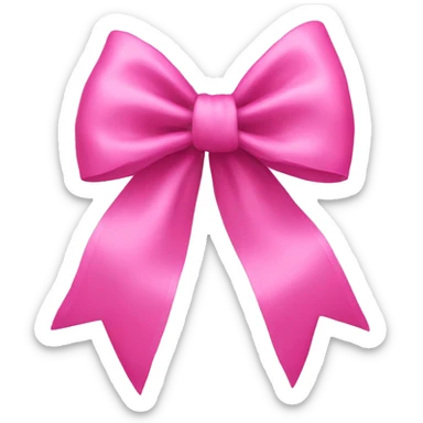 Pink bow  sticker