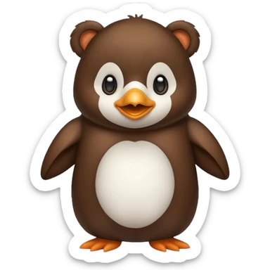 🐻+🐧  merge one emoji  sticker