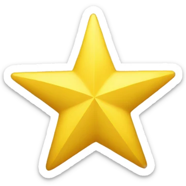 Yellow Star  sticker