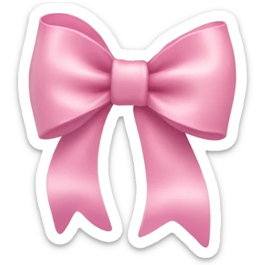 Pastel pink bow sticker