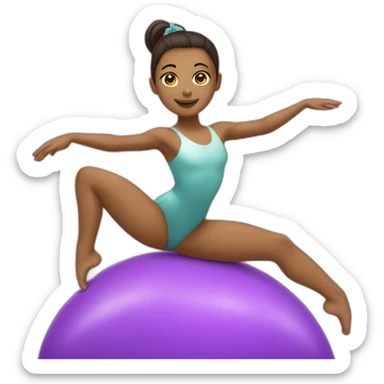 Gymnaste sur poutre sticker