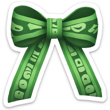 Money bow sticker