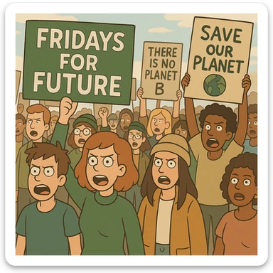  Fridays for Future the people lots of people   sticker