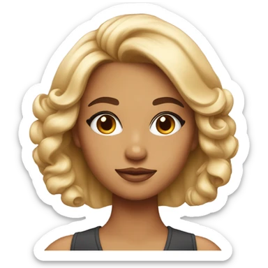 beauty master girl sticker