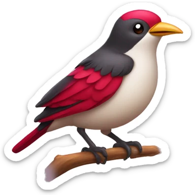 Ruby bird sticker