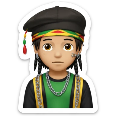 emo boy swag 2012 chief keef rastas sticker