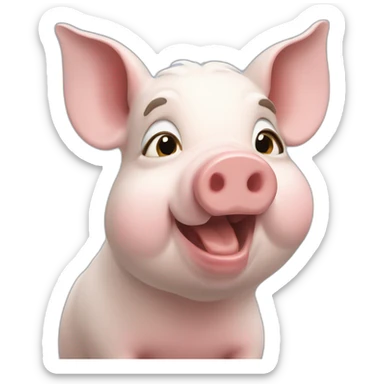 fench pig sticker