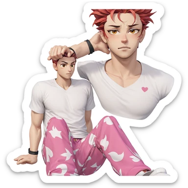 heartfelt expression of sukuna sticker