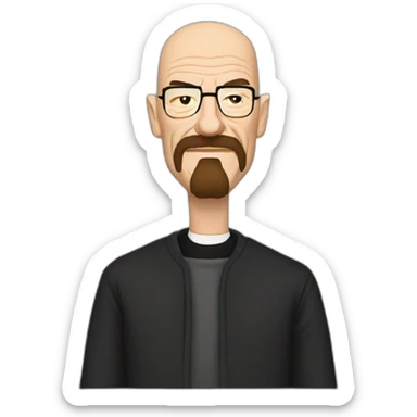 Walter White Is a pastor in a church sticker