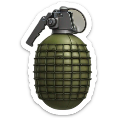 A realistic MK2 grenade. sticker