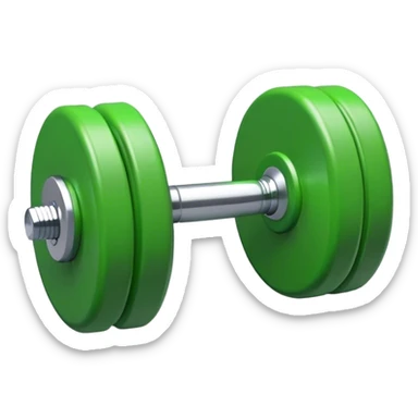 Green Dumbbell sticker