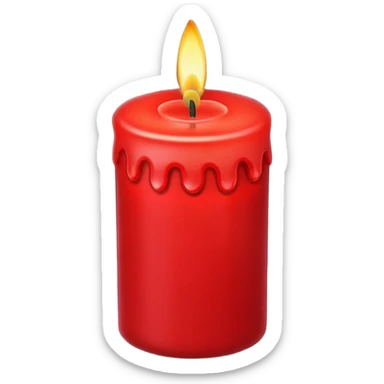 christmas candle sticker