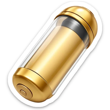 empty transparent annunaki tech gold capsule sticker
