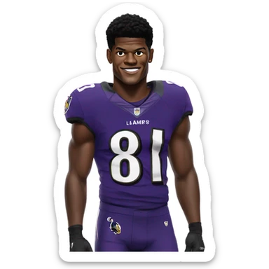 lamar jackson sticker