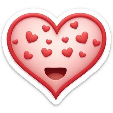 Heart with little hearts  sticker