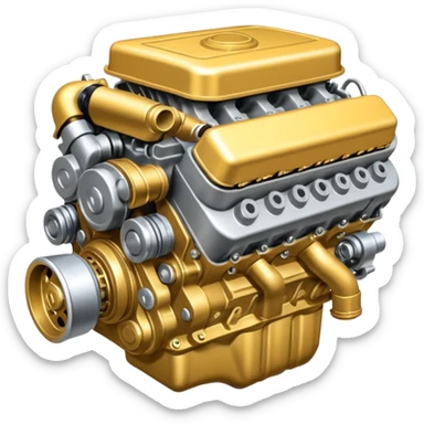 Car engine sticker