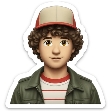 Stranger things dustin sticker