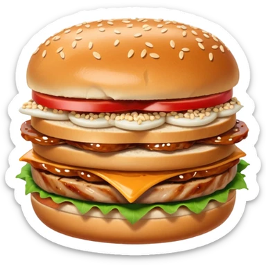 Pork sandwich sticker