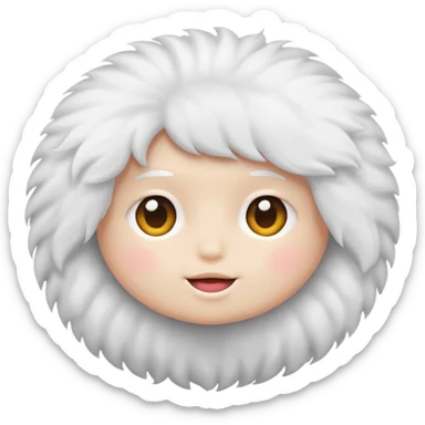 cosmetic setting Powder puff sticker