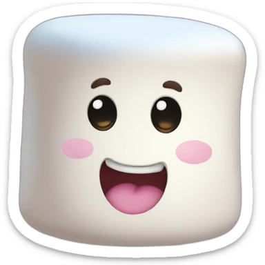 marshmallow sticker