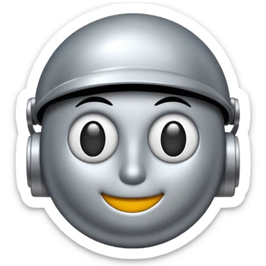 Creat a rolling bim emojie on (habibisa) sticker