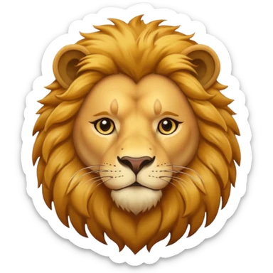 in lion family, only Father., full sticker