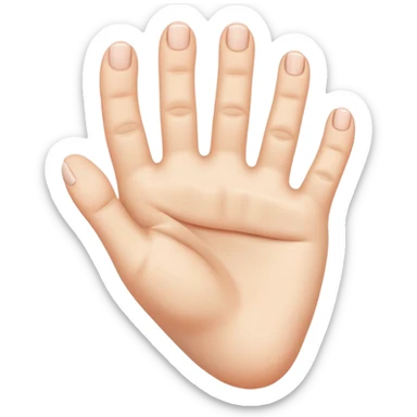 a foot with hand fingers sticker