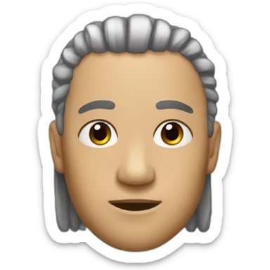 Peluca milei sticker