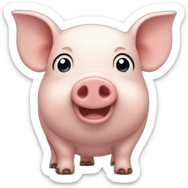 Émois Nez de cochon Qui pleure En souriant sticker