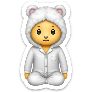 fluffy pyjamas sticker