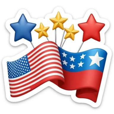 bandeiras dos estados unidos sticker