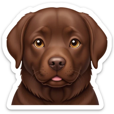 chocolate lab sticker